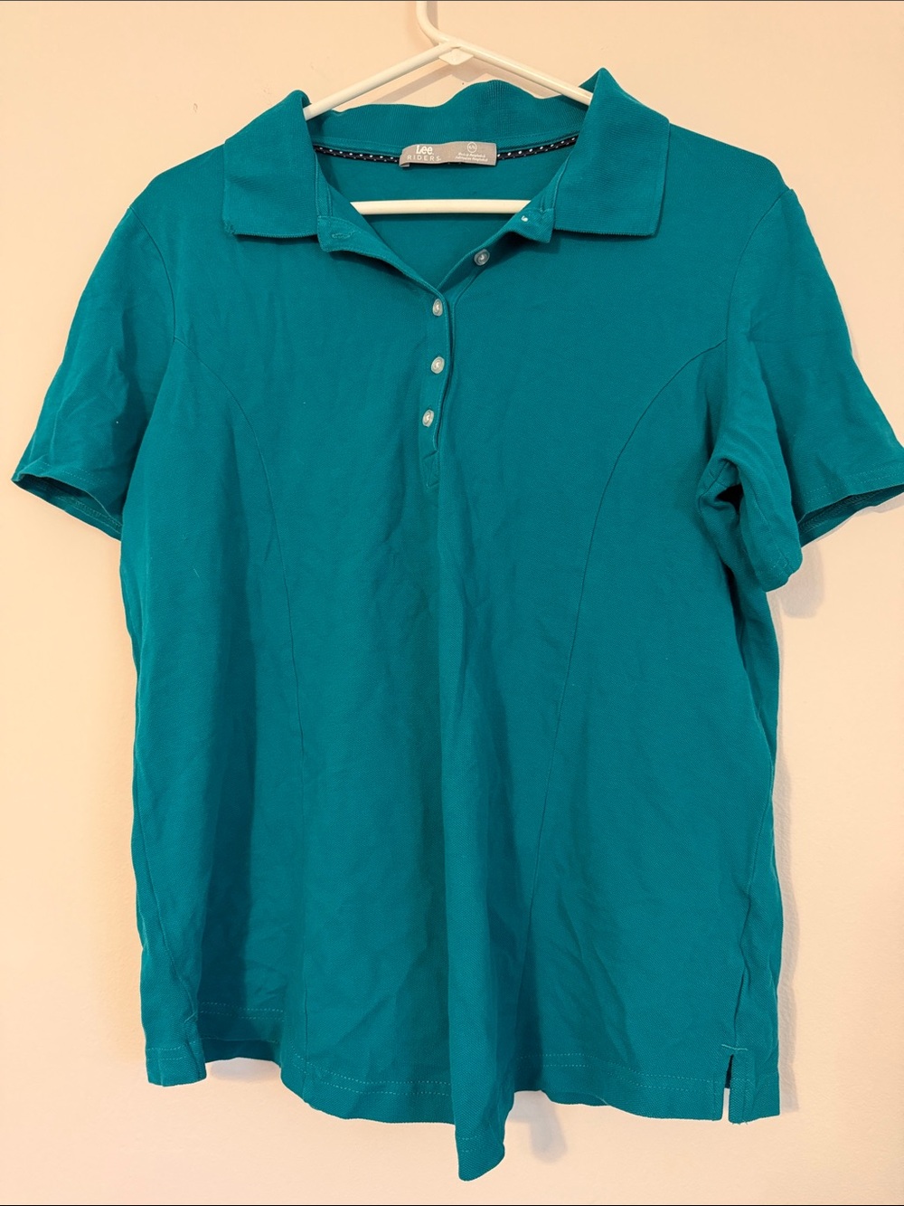 Riders by Lee Teal Short-Sleeve Polo Top